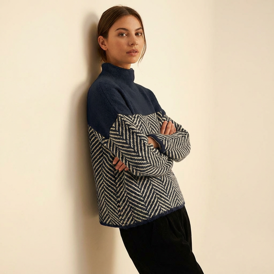 Isabella | Relaxed Patterned Knit Jumper