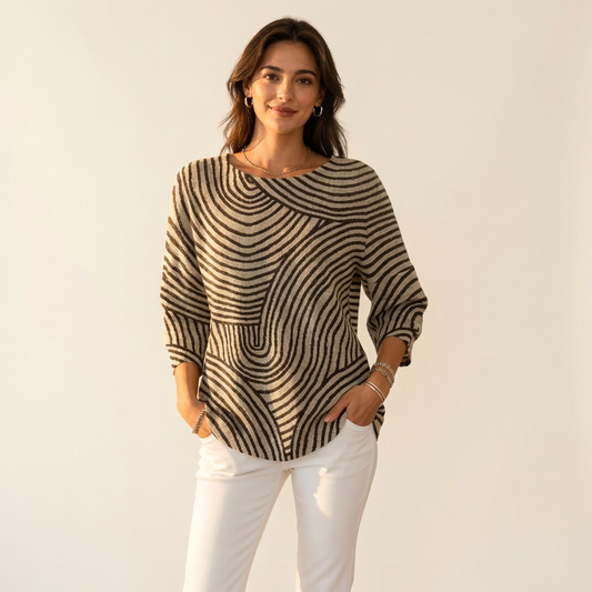 Zoe | Relaxed Pattern Everyday Top