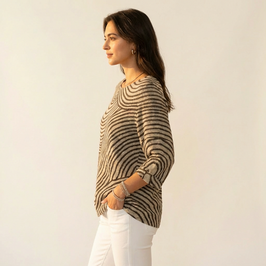 Zoe | Relaxed Pattern Everyday Top