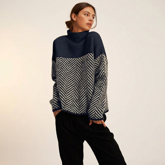 Isabella | Relaxed Patterned Knit Jumper